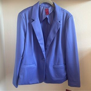 NWT 212 Collection Women's Vibrant Periwinkle Blue Suit Jacket, Size 16